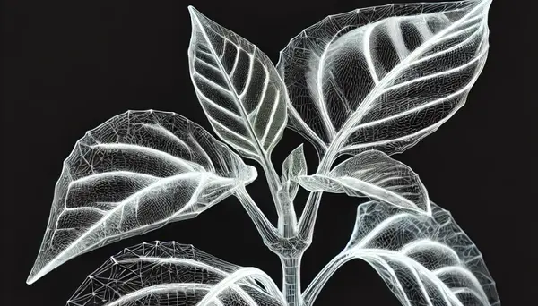 Generated image showing synthetic data generation of plants for 3d imaging and ai robotics